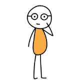 Stick figure with glasses